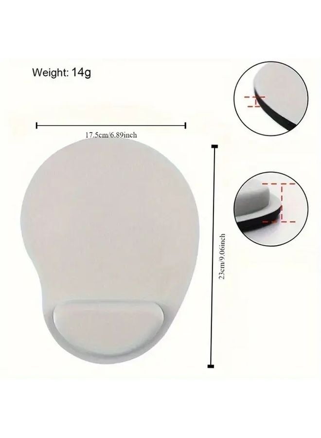 Orange Memory Foam Wrist Support Pillow Anti Slip Mouse Pad Office Comfort Wear Resistant - Image 3